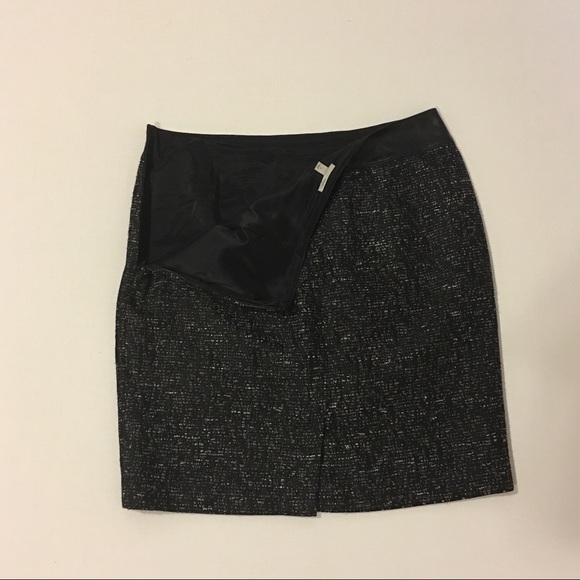 Halogen mini black tweed skirt size 12 preowned - Picture 3 of 4